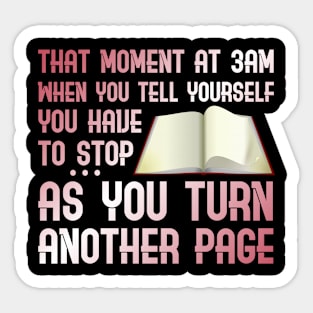 Funny Late Night Readers Sticker